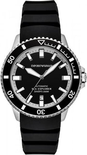 Emporio Armani Men Sea Explorer Textured Straps Analogue Automatic Watch AR60086 ar60086 - Image 1