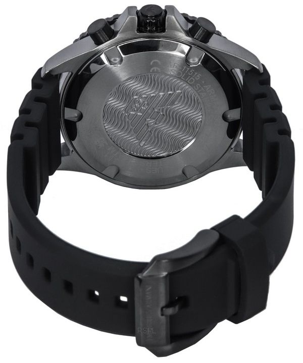 Emporio Armani Chronograph Black Silicone Men's Watch AR11515