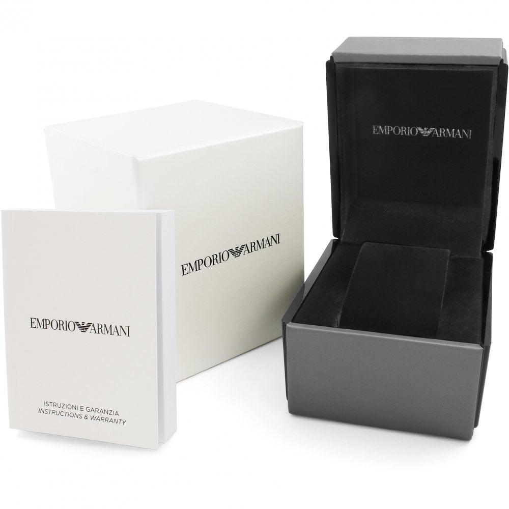 Emporio Armani Giola Quartz White Mother of Pearl Dial Ladies Watch AR11147 - Watch