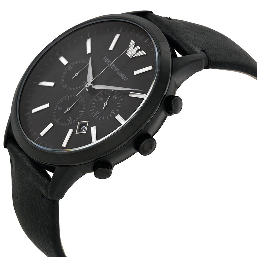 Emporio Armani Sportivo Chronograph Black Dial Men's Watch AR2461 - The Watches Men & CO #2