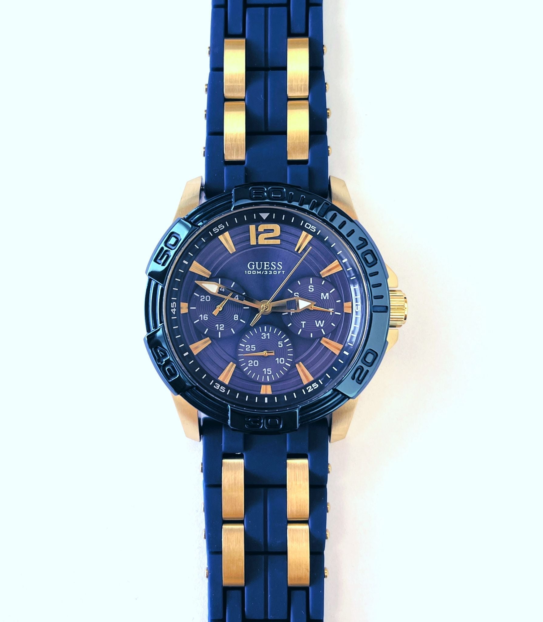 Guess Black Silicon Strap Men’s Watch W0366G6 - Watch