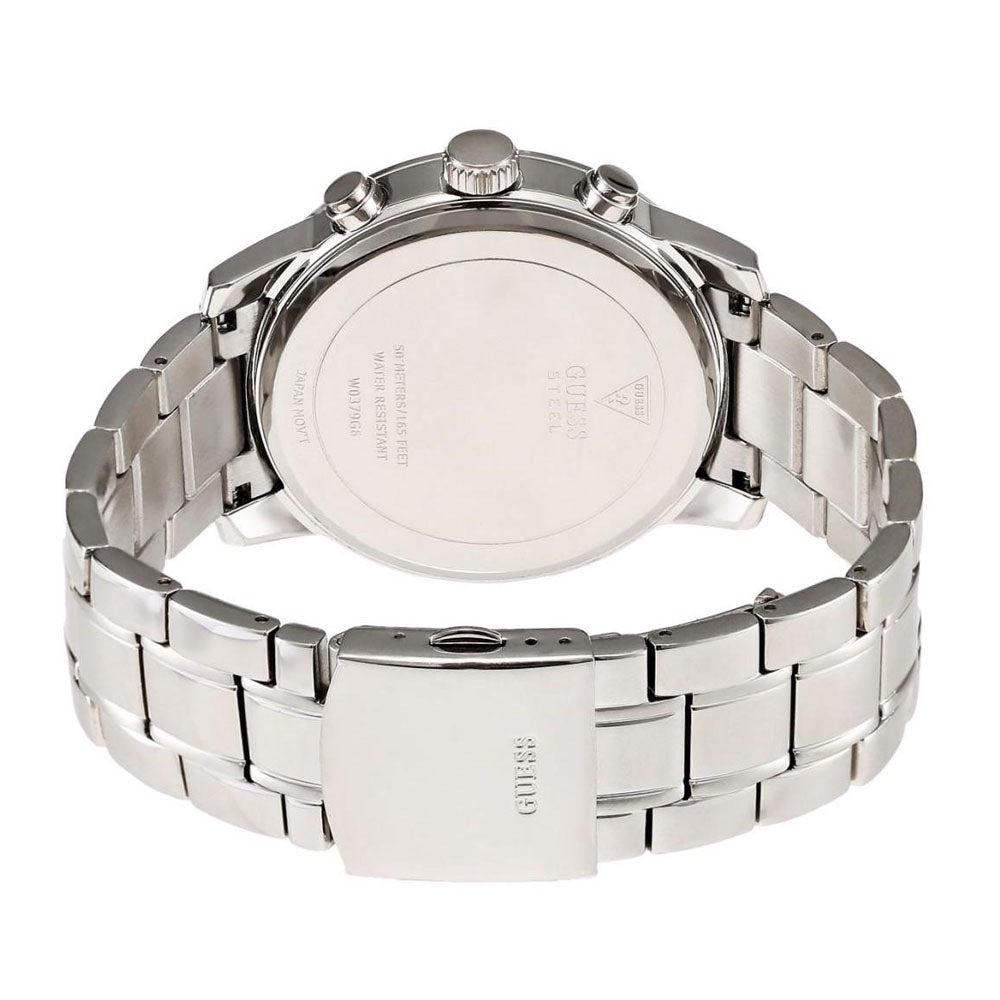 Guess Chrono Blue Dial Silver Men’s Watch W0379G6 - Watch