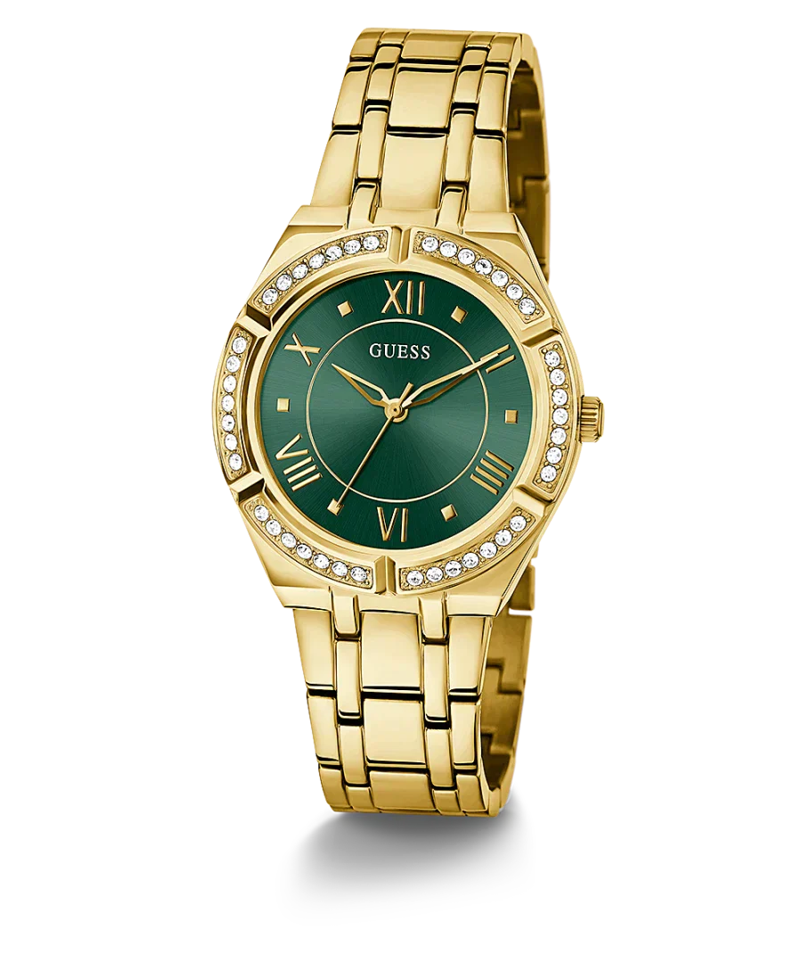 Guess Cosmo Green Dial Gold Women’s Watch GW0033L8 - Watch