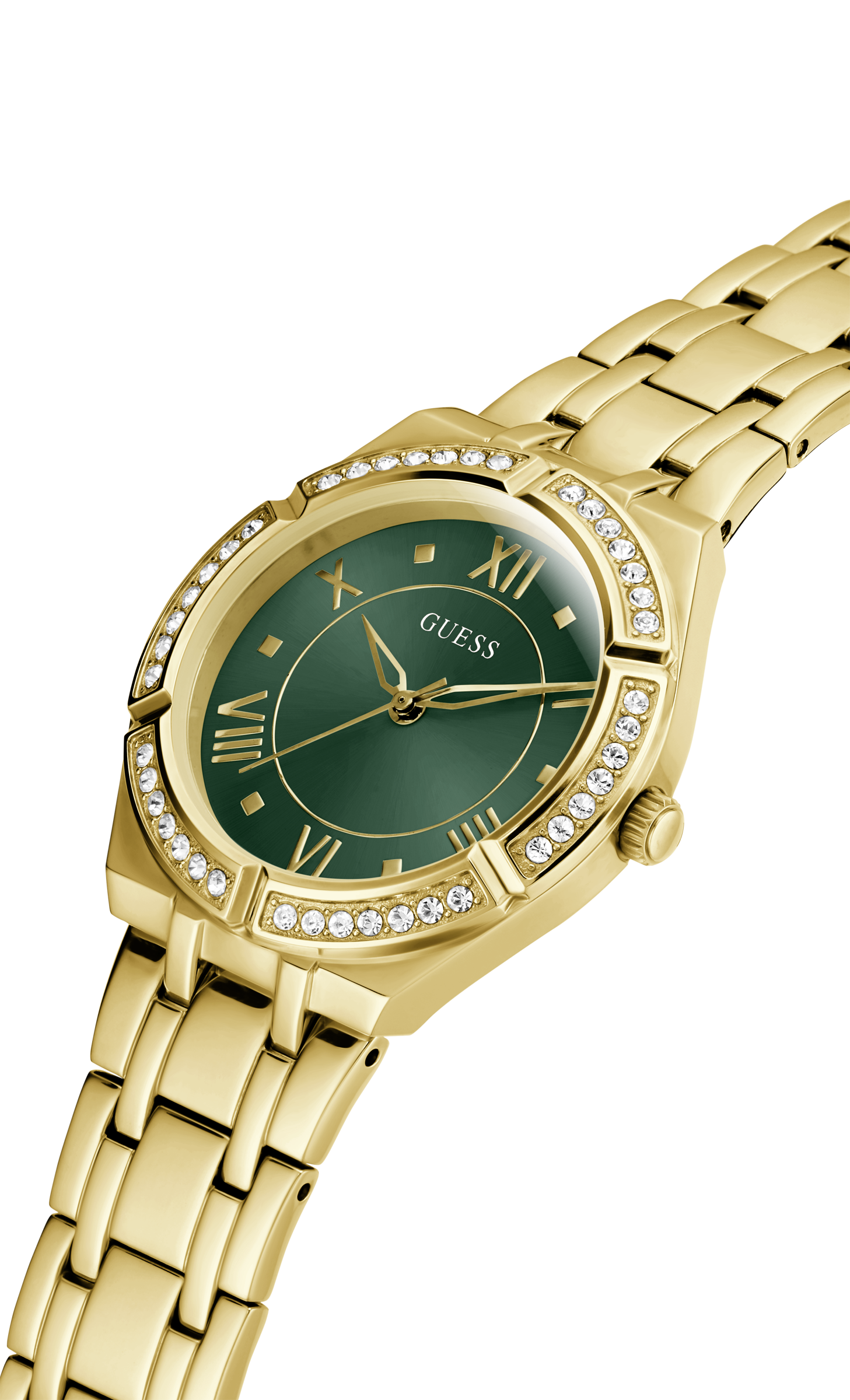 Guess Cosmo Green Dial Gold Women’s Watch GW0033L8 - Watch