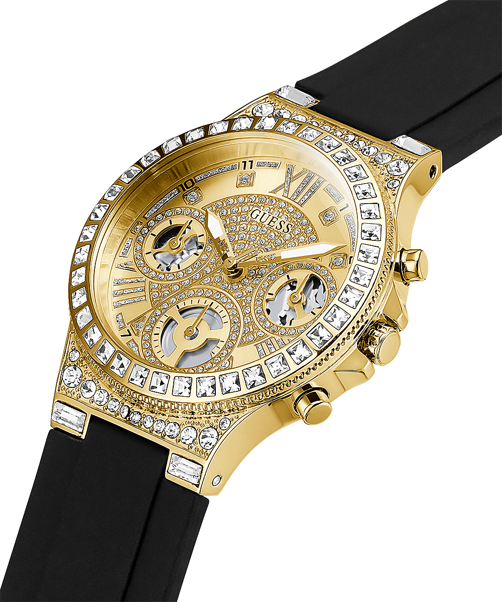 Guess Moonlight Black Silicone Strap Women’s Watch GW0257L1 - Watch