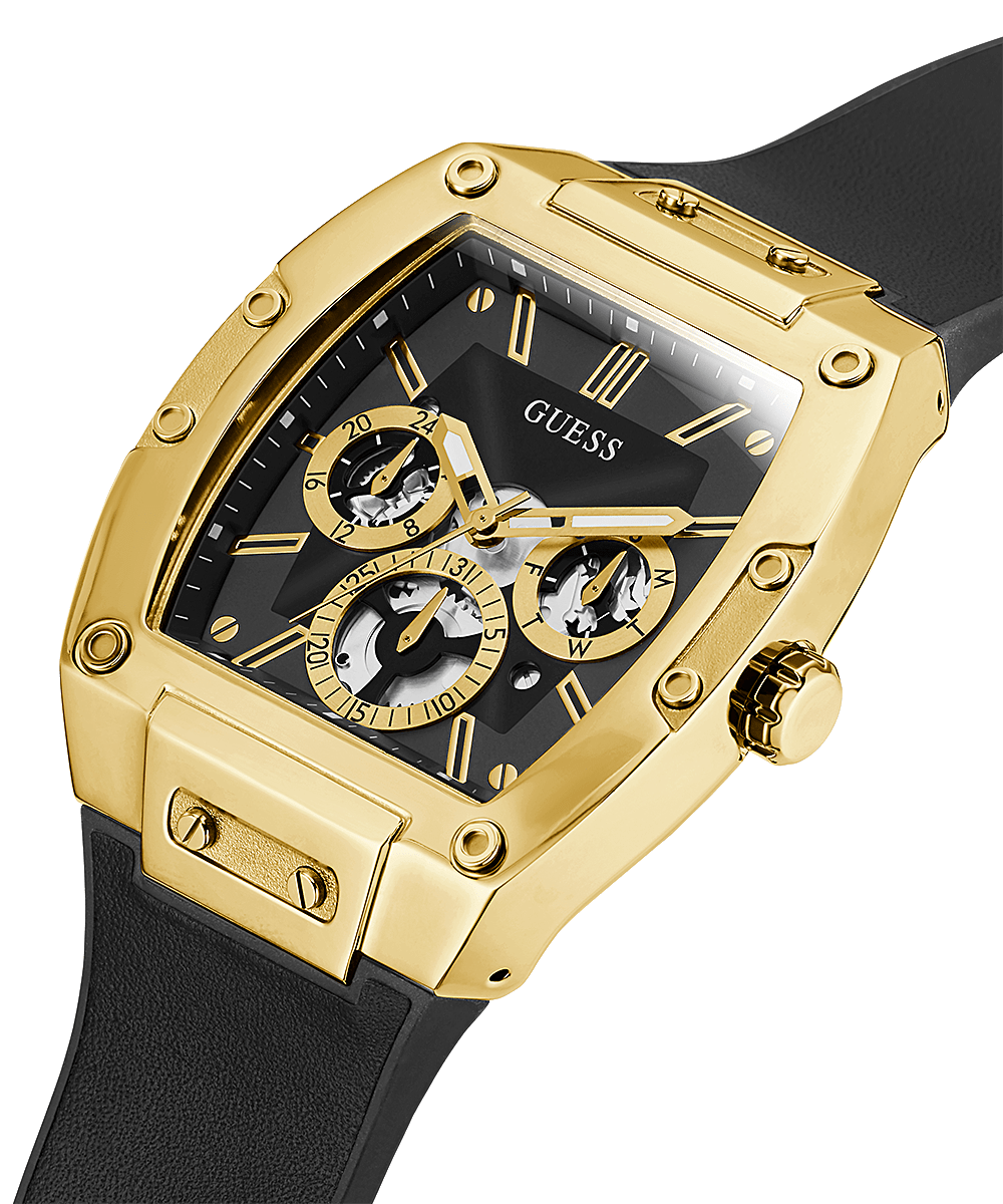 Guess Phoenix Multi-function Black Silicone Men’s Watch GW0202G1 - Watch