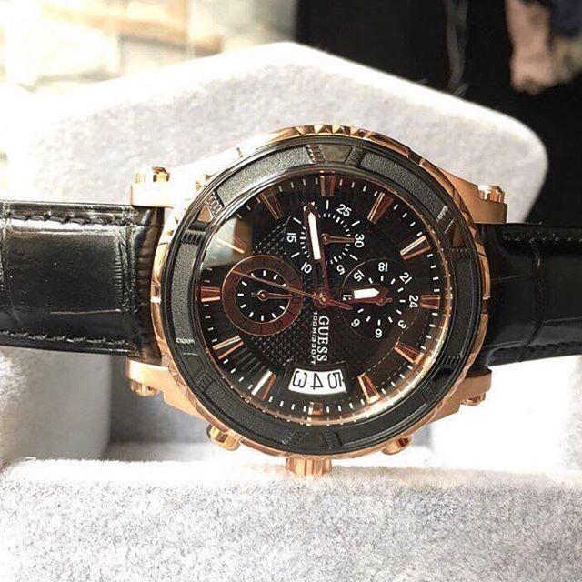 Guess Pinnacle Chronograph Black Dial Men's Watch#W0673G5 - The Watches Men & CO #2