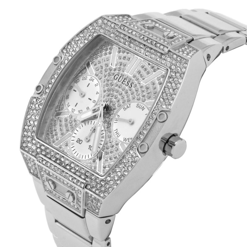 Guess Silver Pave Dial Women’s Watch GW0104L1 - Watch