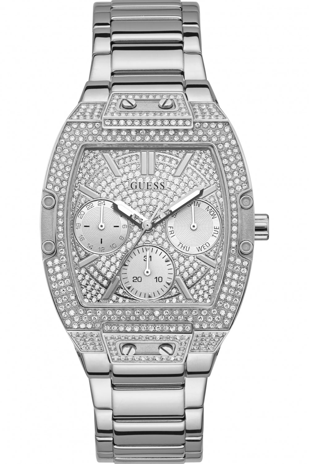 Guess Silver Pave Dial Women’s Watch GW0104L1 - Watch