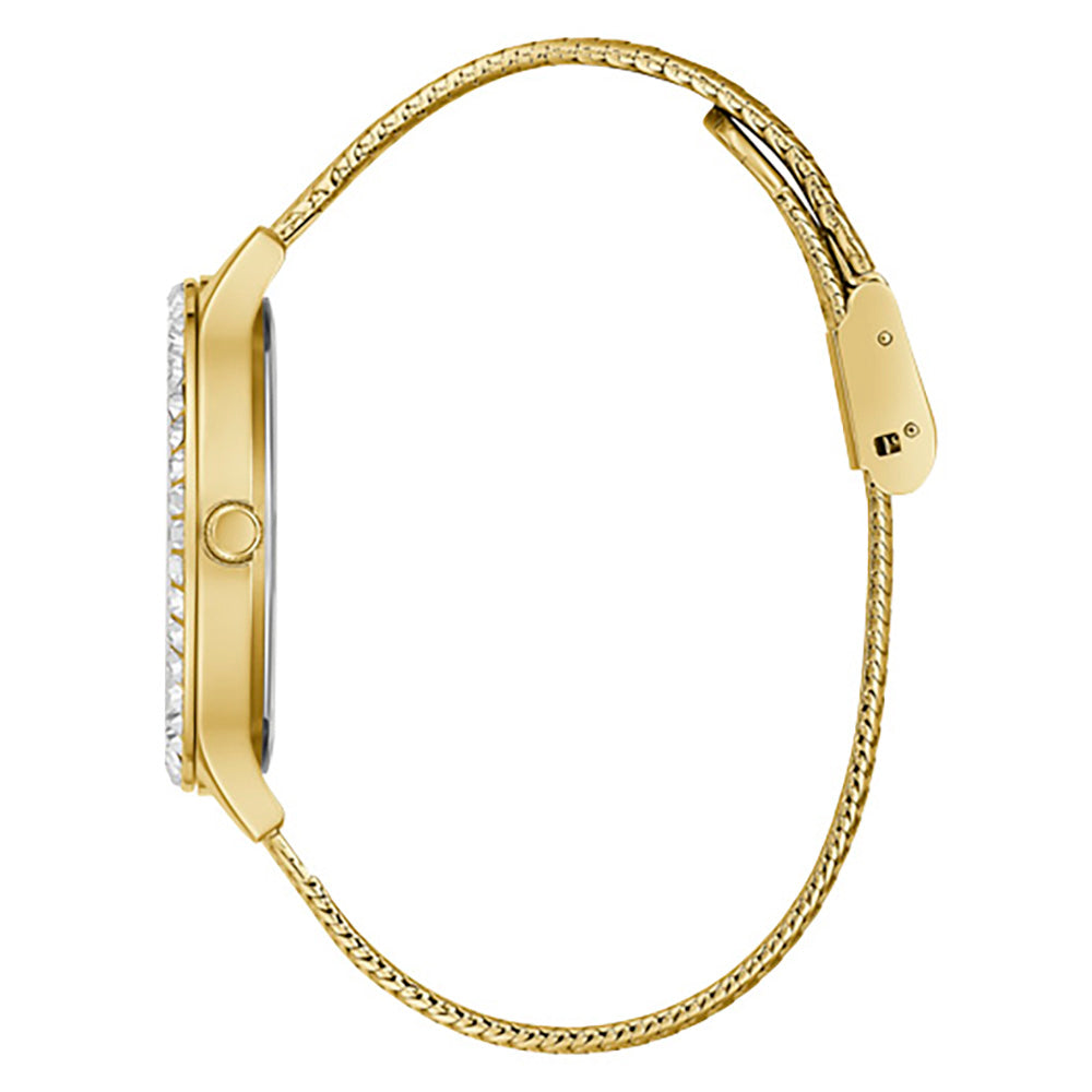 Guess Soiree Gold Tone Mesh Strap Women’s Watch GW0402L2 - Watch