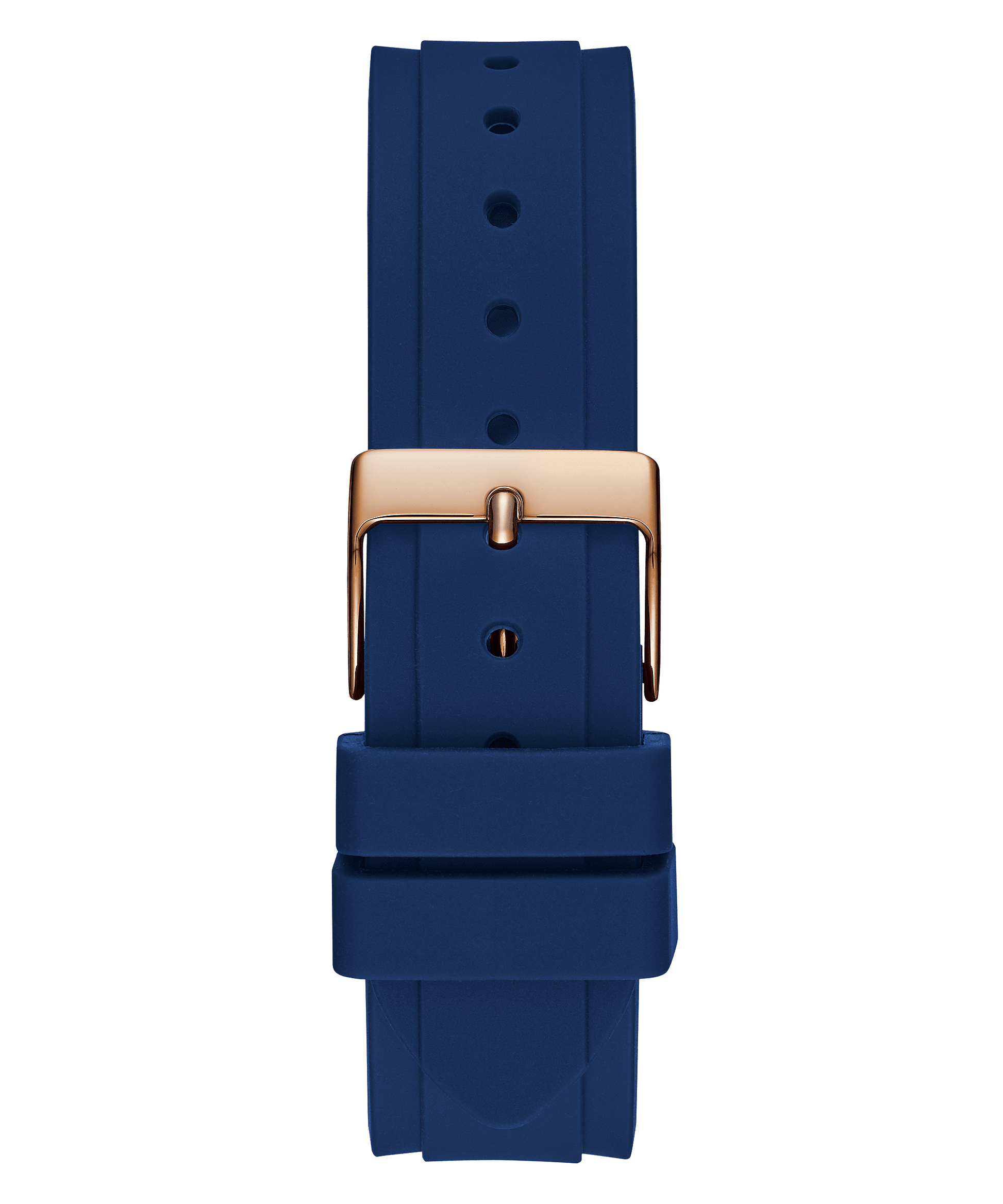 Guess Solstice Rose Gold Blue Silicone Women’s Watch GW0113L3 - Watch