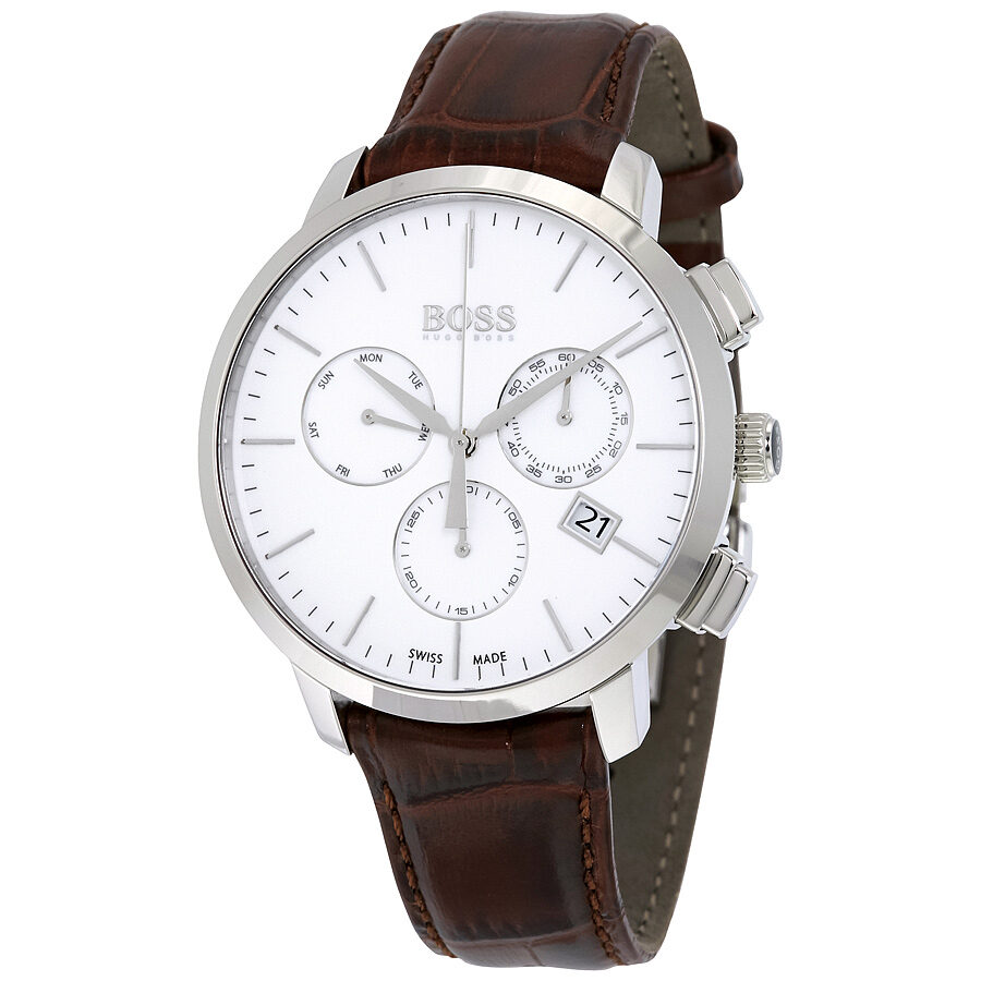 Hugo Boss Swiss Made Slim Chronograph Men's Watch 1513263 - The Watches Men & CO
