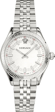 Versace Hellenyium Quartz White Dial Silver Steel Strap Watch for Women - VEHU00320 VEHU00320 - Image 1