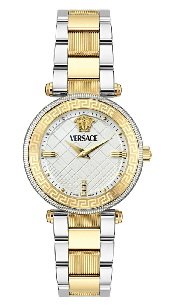Versace Reve Analog White Dial Two Tone Steel Strap Watch for Women - VE8B00724 VE8B00724 - Image 1