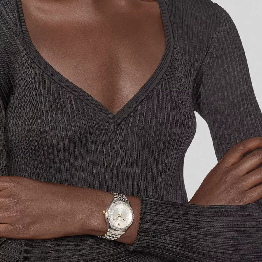 Versace Hellenyium Quartz White Dial Silver Steel Strap Watch for Women - VEHU00320 VEHU00320 - Image 6