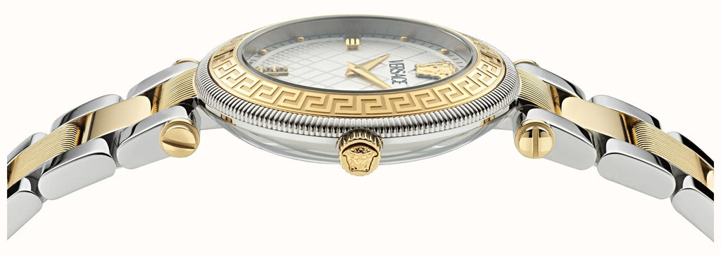 Versace Reve Analog White Dial Two Tone Steel Strap Watch for Women - VE8B00724 VE8B00724 - Image 3