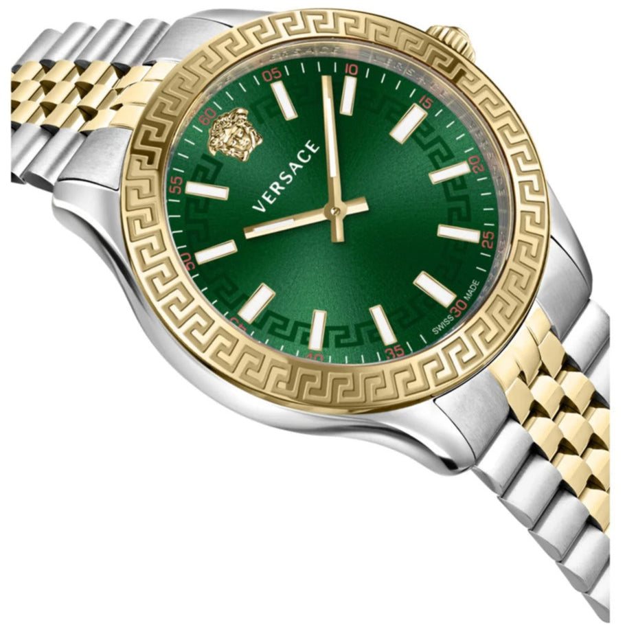 Versace Hellenyium Quartz Green Dial Two Tone Steel Strap Watch for Women - VEHU00420 VEHU00420 - Image 2