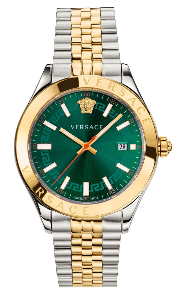 Versace Hellenyium Quartz Green Dial Two Tone Steel Strap Watch for Women - VEHU00420 VEHU00420 - Image 1