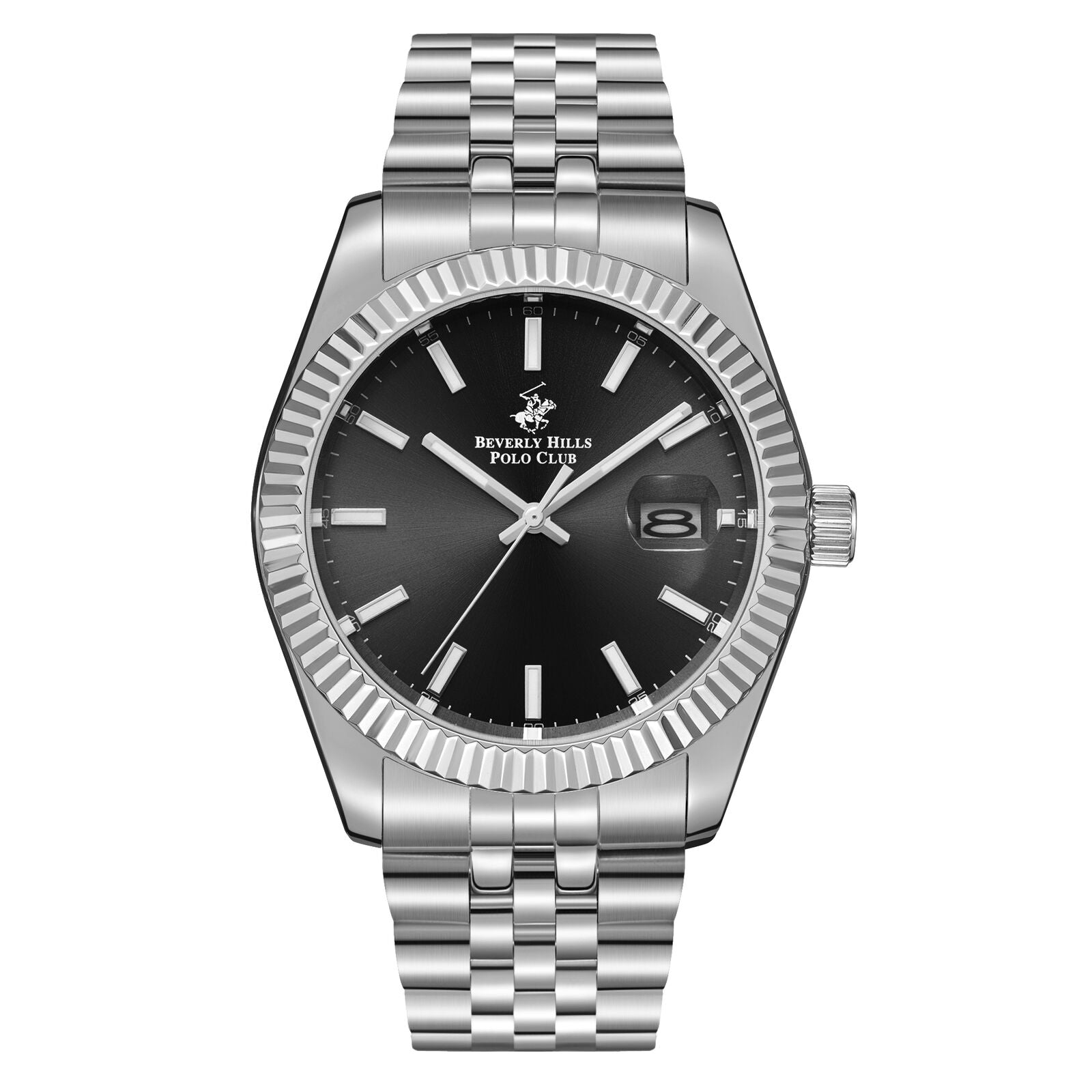Beverly Hills Polo Club Silver Stainless Steel Men's Watch - BP3018X.350 BP3018X.350 - Image 1