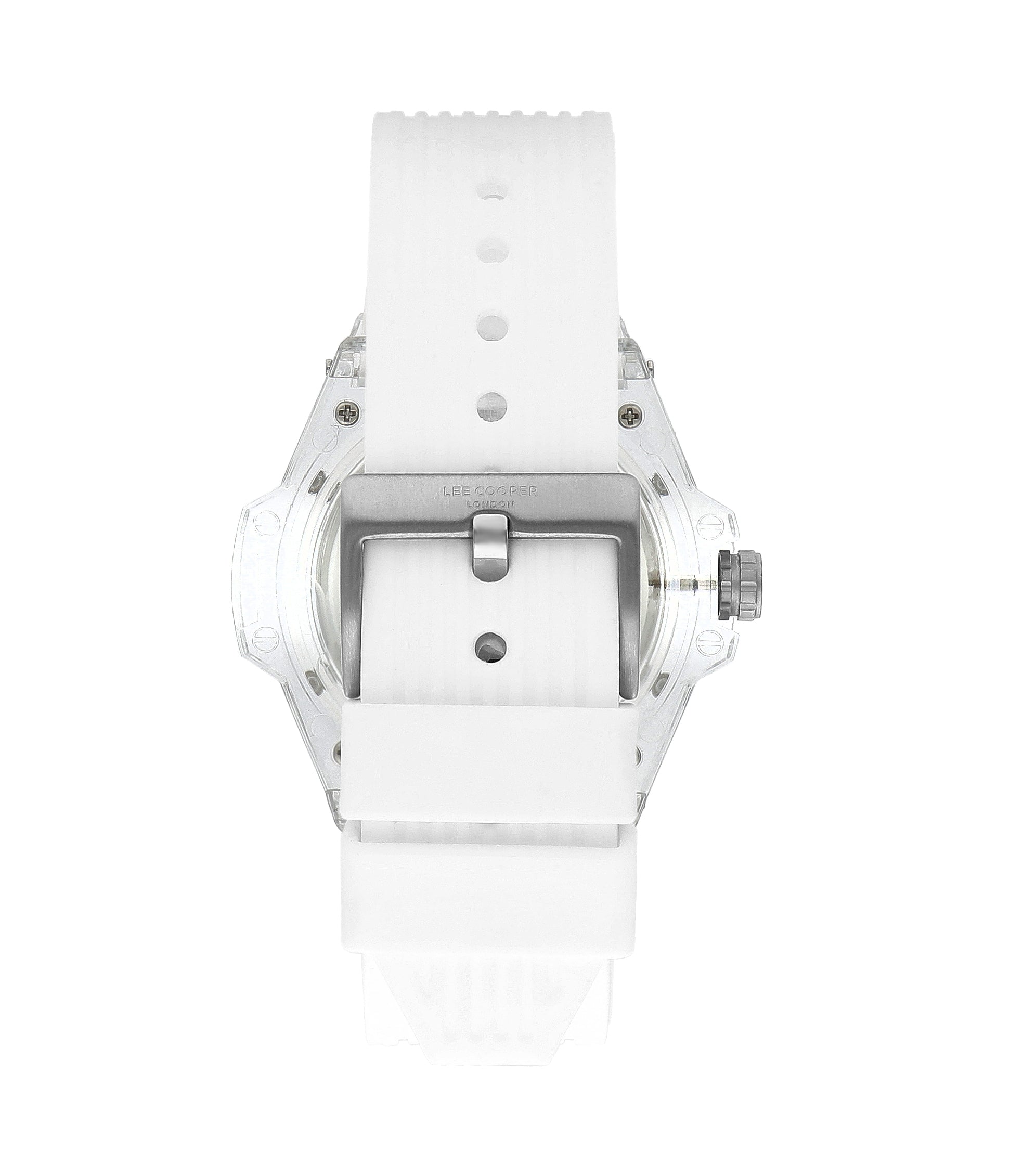 Lee Cooper Men’s 44 MM White Analog Silicone Watch – LC07975.333 - Watch