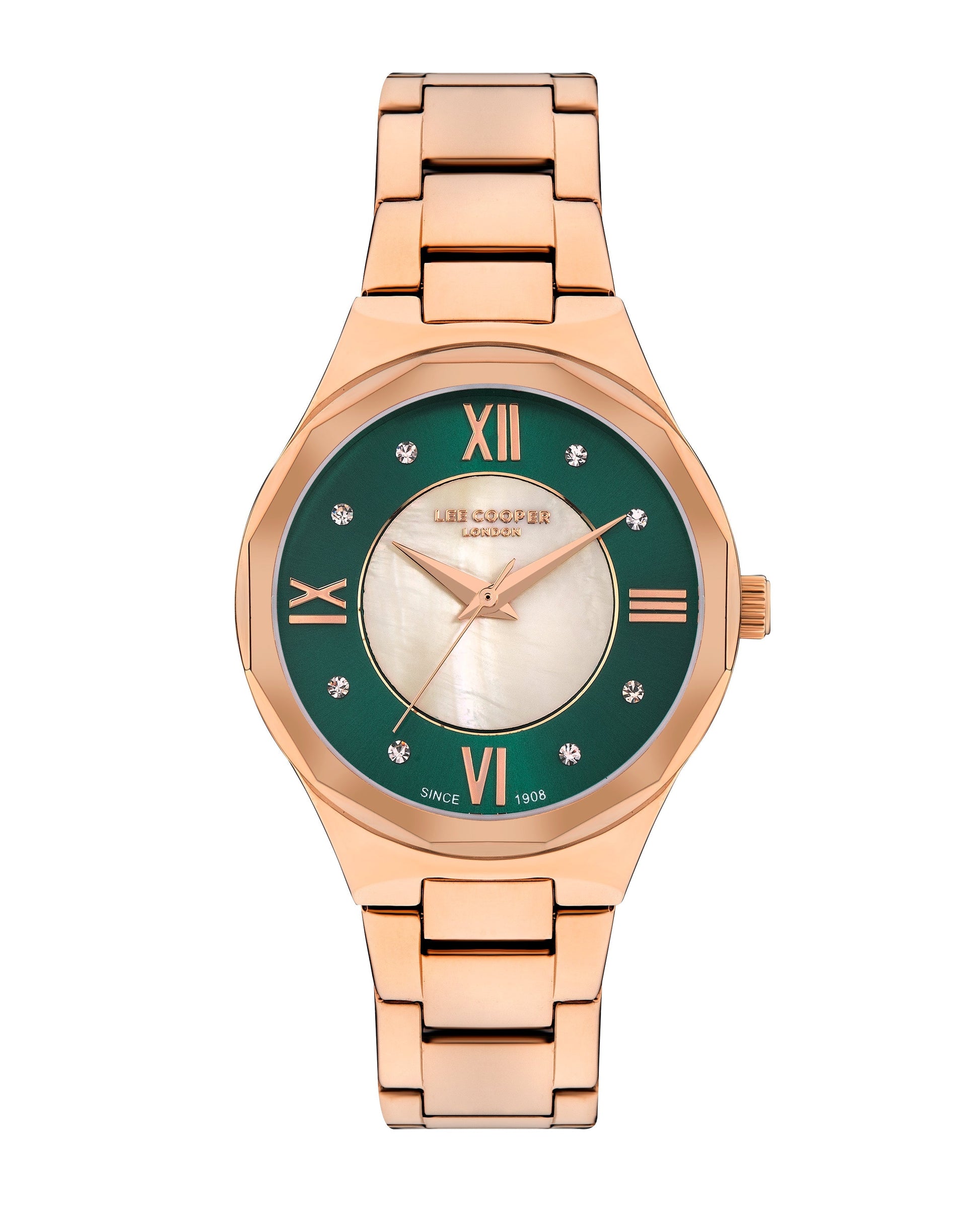 Lee Cooper Women’s 32 MM Rose Gold Analog Stainless Steel Watch – LC07922.470 - Watch