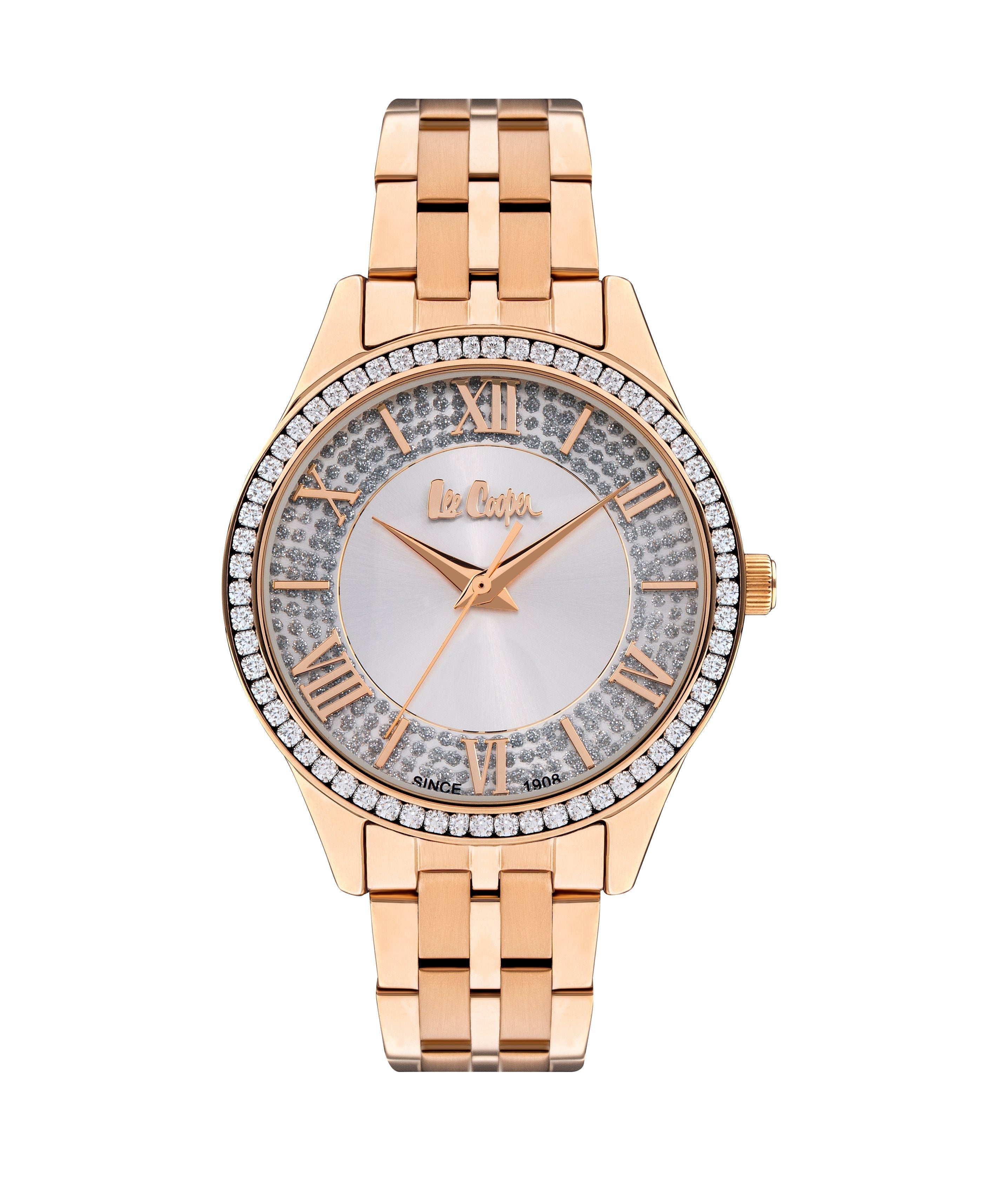 Lee Cooper 34MM Rose Gold Analog Metal Strap Watch – LC07928.430