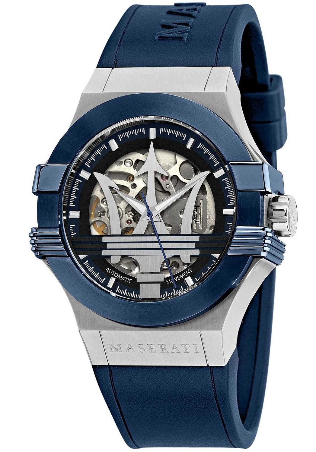 Maserati Potenza Automatic Black Skeleton Dial Men’s Watch R8821108028 - Watch