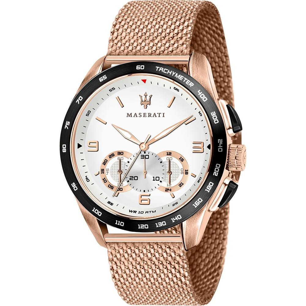Maserati Traguardo Chronograph Quartz White Dial Men’s Watch R8873612011 - Watch
