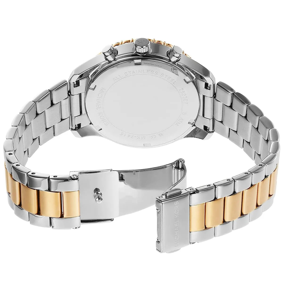 Michael Kors Berkley Chronograph Silver Dial Two Tone Steel Strap Watch For Women - MK7415 mk7415 - Image 5