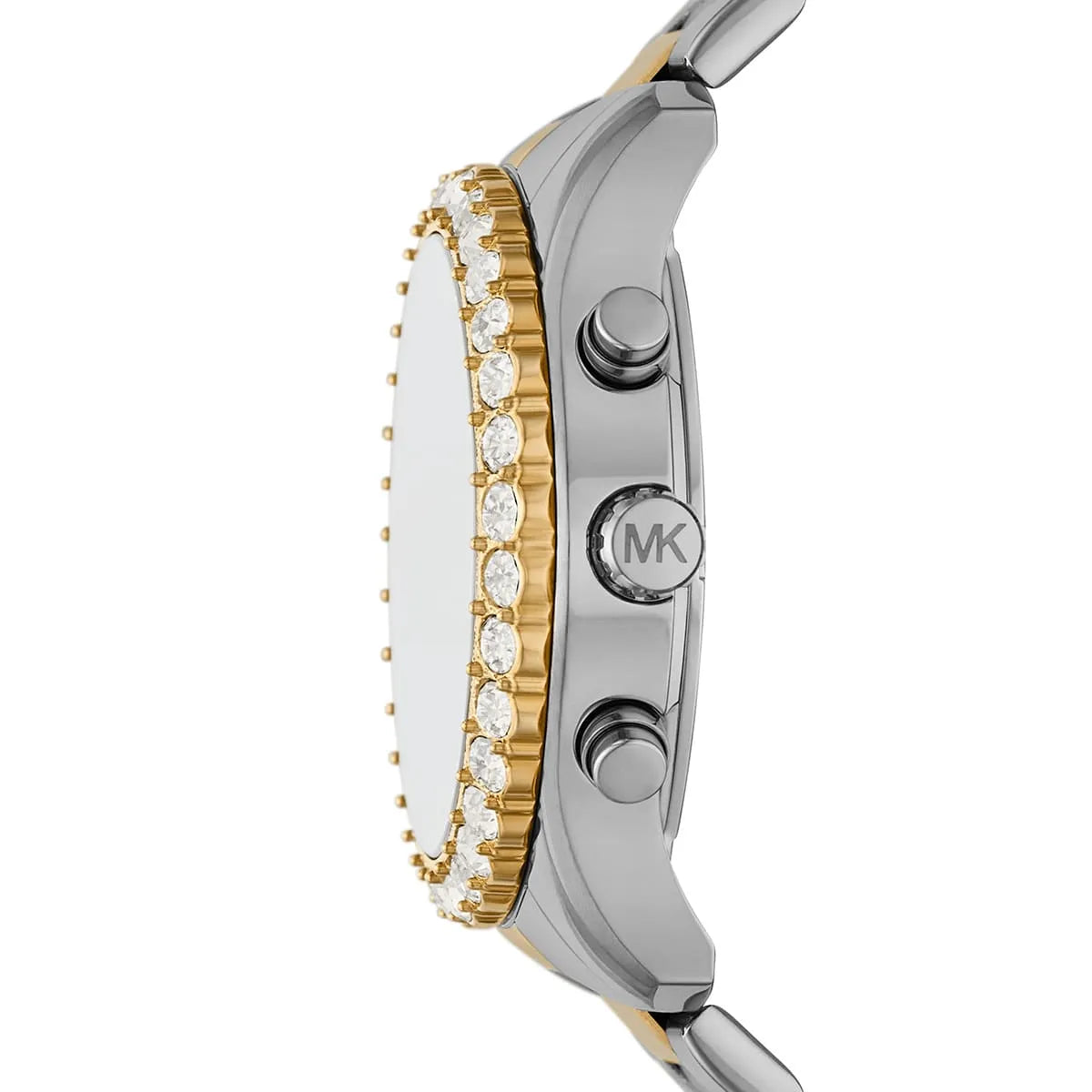 Michael Kors Berkley Chronograph Silver Dial Two Tone Steel Strap Watch For Women - MK7415