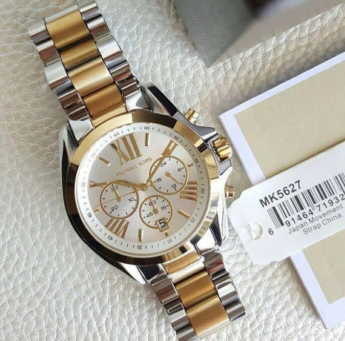 Michael Kors Bradshaw Chronograph Two-tone Ladies Watch MK5855 - The Watches Men & CO #5