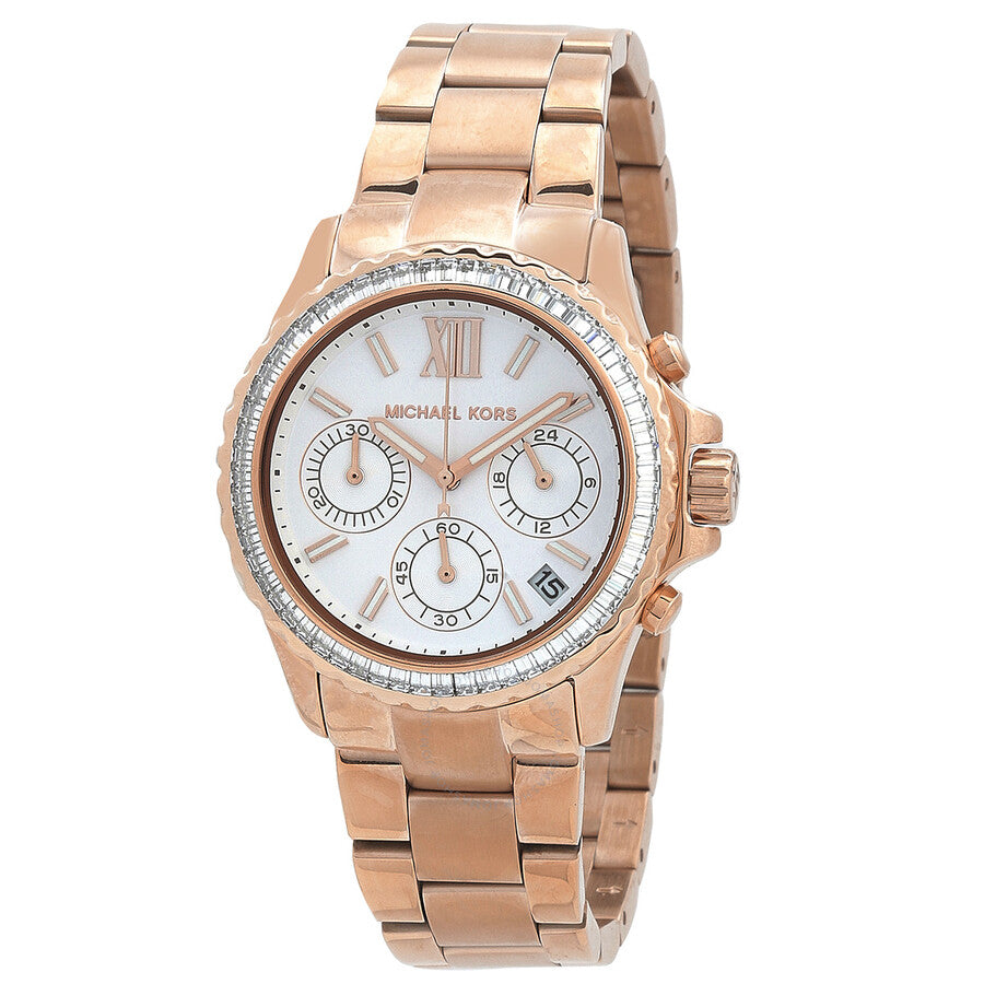 Michael Kors Chronograph Quartz Silver Dial Ladies Watch MK7213 - Kiwi Watches