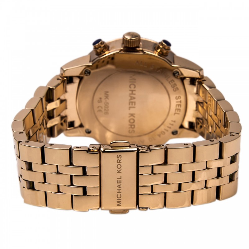 Michael Kors Chronograph Rose Gold Ladies Watch MK5026