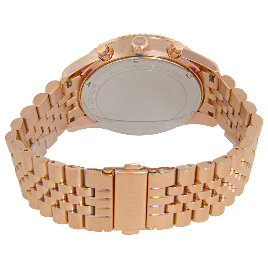 Michael Kors Lexington Crystal Pave Dial Ladies Chronograph Watch MK8580 - The Watches Men & CO #3