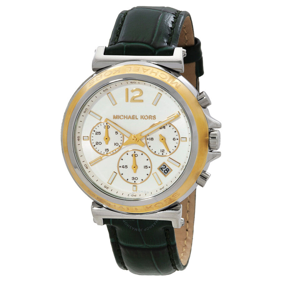 Michael Kors Maren Chronograph Quartz White Dial Ladies Watch MK7498 - Kiwi Watches