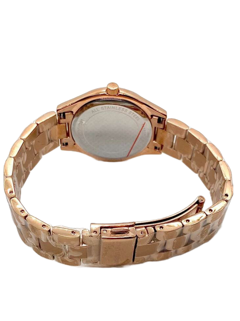 Michael Kors Mini Slim Sunway Rose Gold Dial Ladies Watch MK3457 - Watch