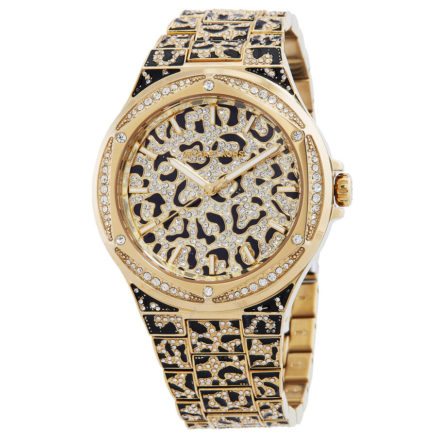 Michael Kors Oversized Lennox Animal Pave Quartz Watch MK7284 - Kiwi Watches