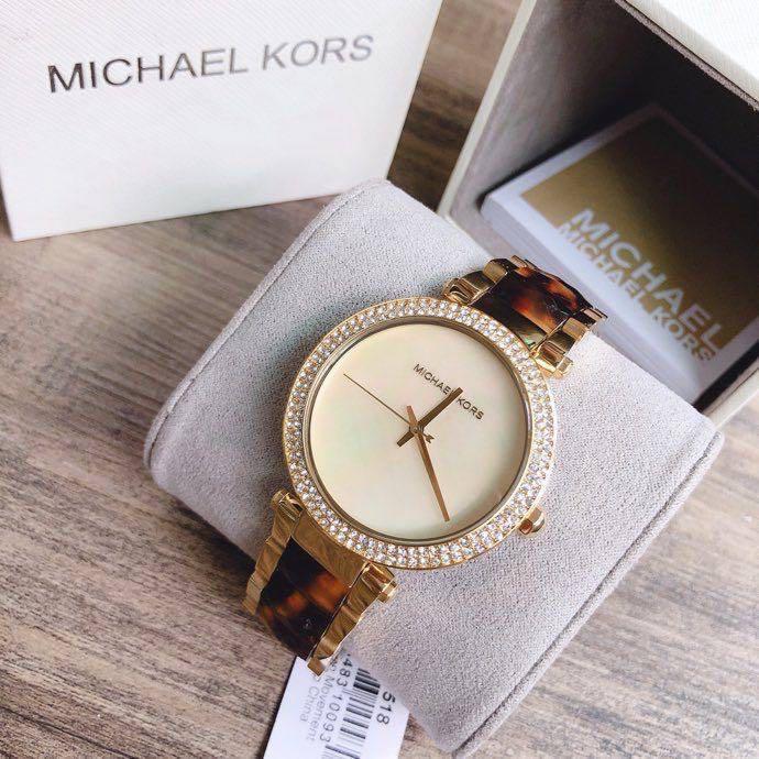 Michael Kors Parker Mother Of Pearl Dial Women's Watch MK6518 - The Watches Men & CO #3