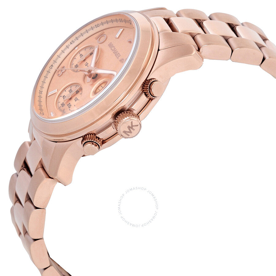 Michael Kors Runway Chronograph Quartz Rose Gold Dial Watch MK7324 - Kiwi Watches #2