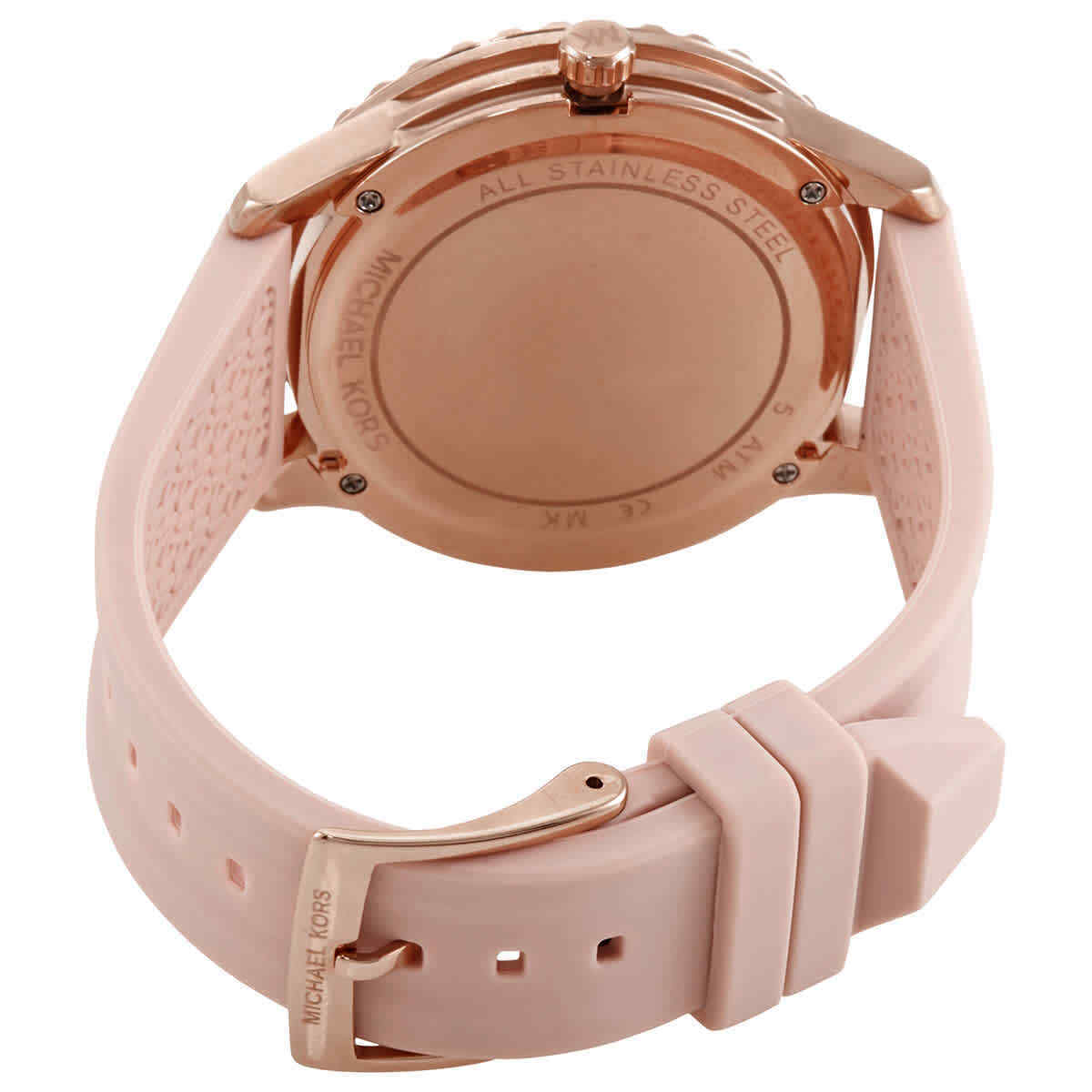Michael Kors Runway Quartz Rose Crystal Dial Ladies Watch MK6854 - Watch