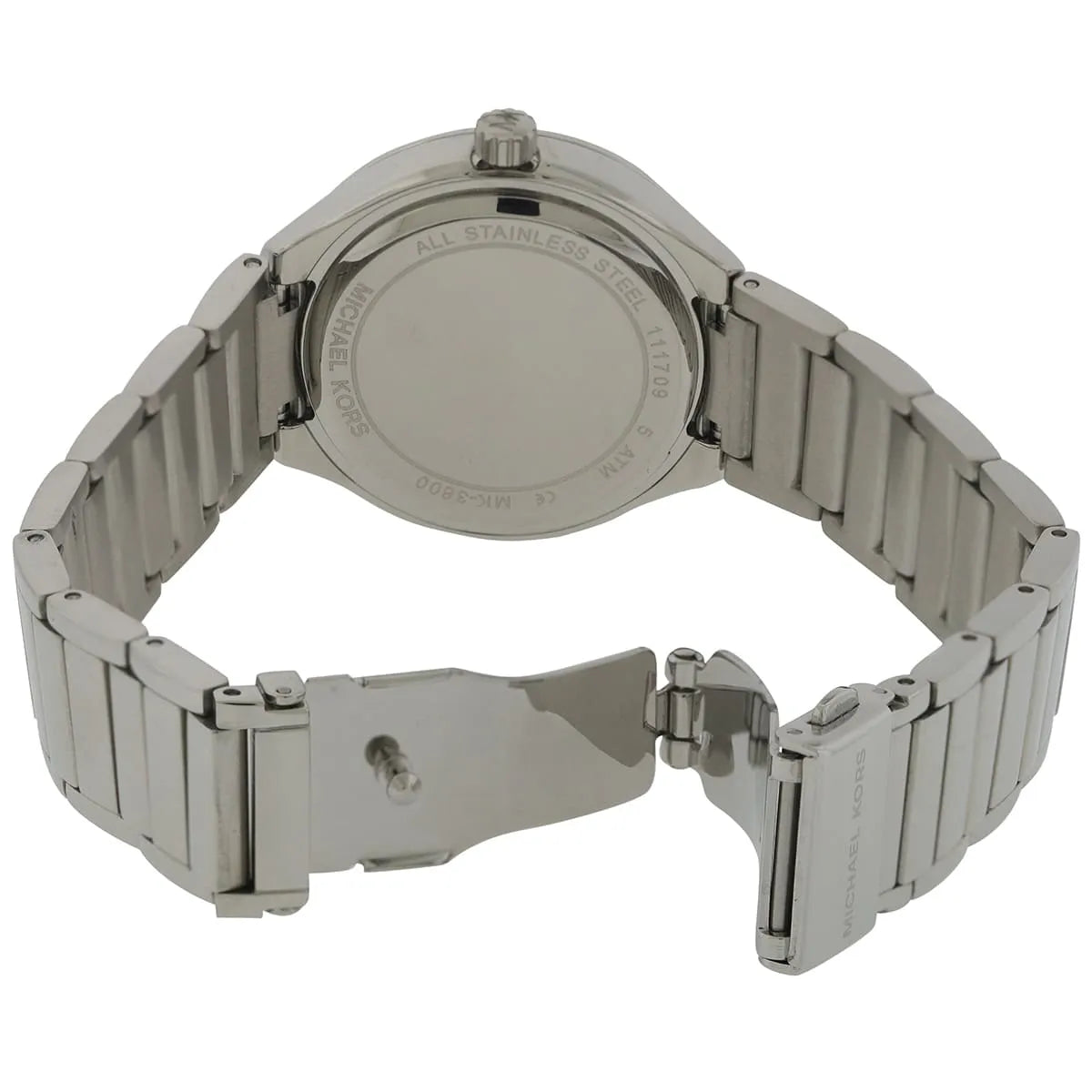 Michael Kors Kerry Pavé Chambray Blue MOP Dial Silver Women's Watch - MK3395