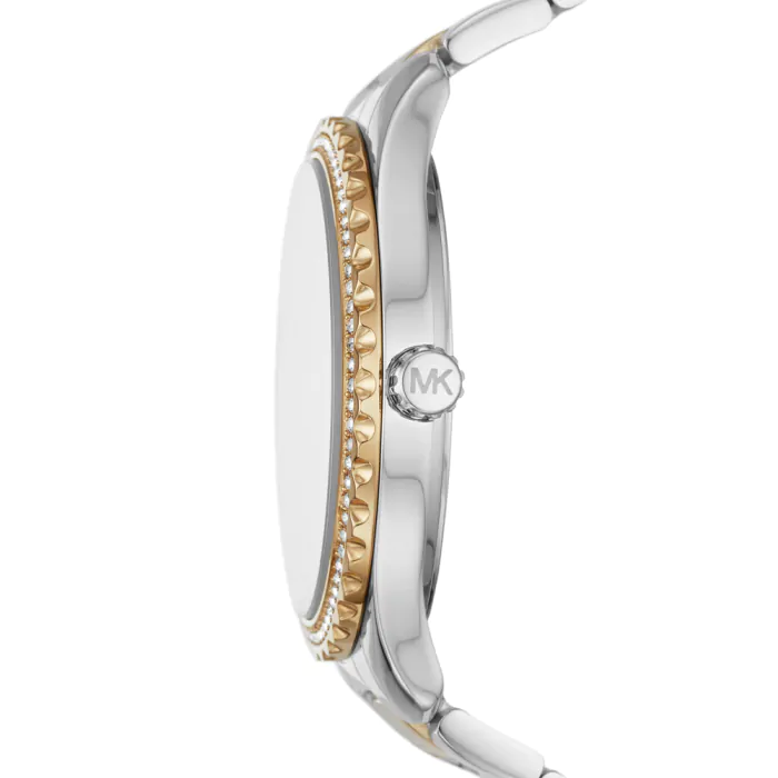 Michael Kors Layton Quartz Silver Dial Two Tone Steel Strap Watch For Women - MK6899 mk6899 - Image 4