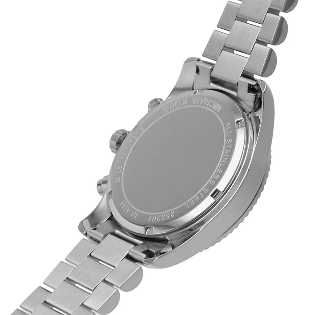 Michael Kors Lexington Chronograph Chambray Blue Dial Silver Watch - MK7215