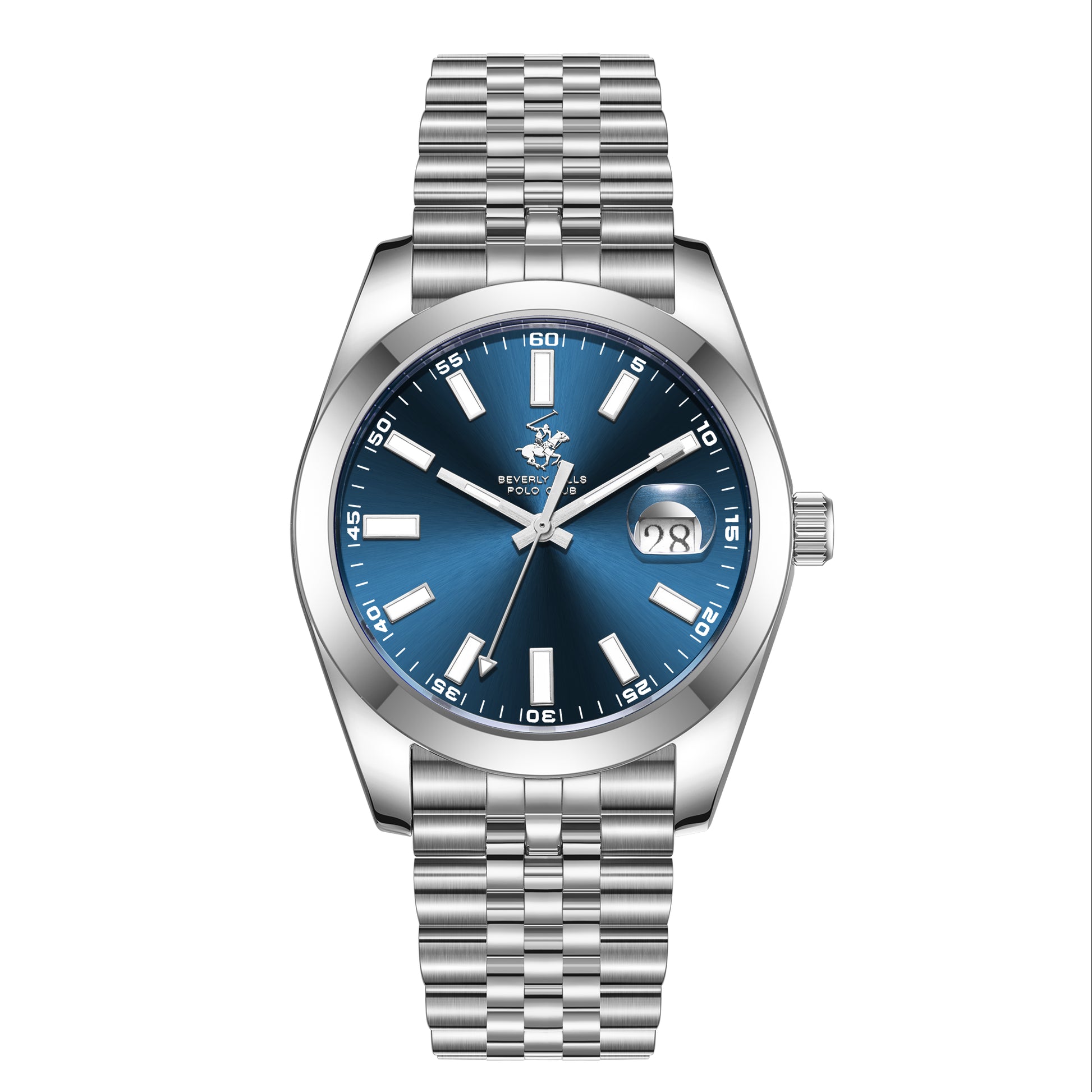 Beverly Hills Polo Club Silver Stainless Steel Men's Watch - BP3810X.390 BP3810X.390 - Image 1