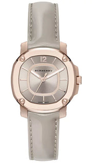 Burberry The Britain Gray Dial Gray Leather Strap Watch for Women - BBY1718 BBY1718 - Image 1