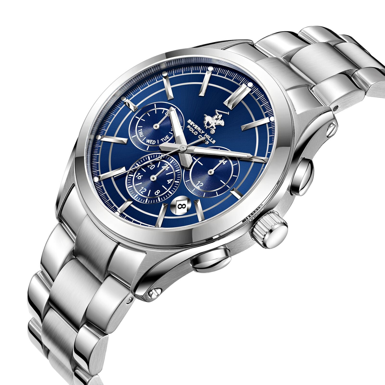 Beverly Hills Polo Club Silver Men's Watch - BP3812X.390 BP3812X.390 - Image 2
