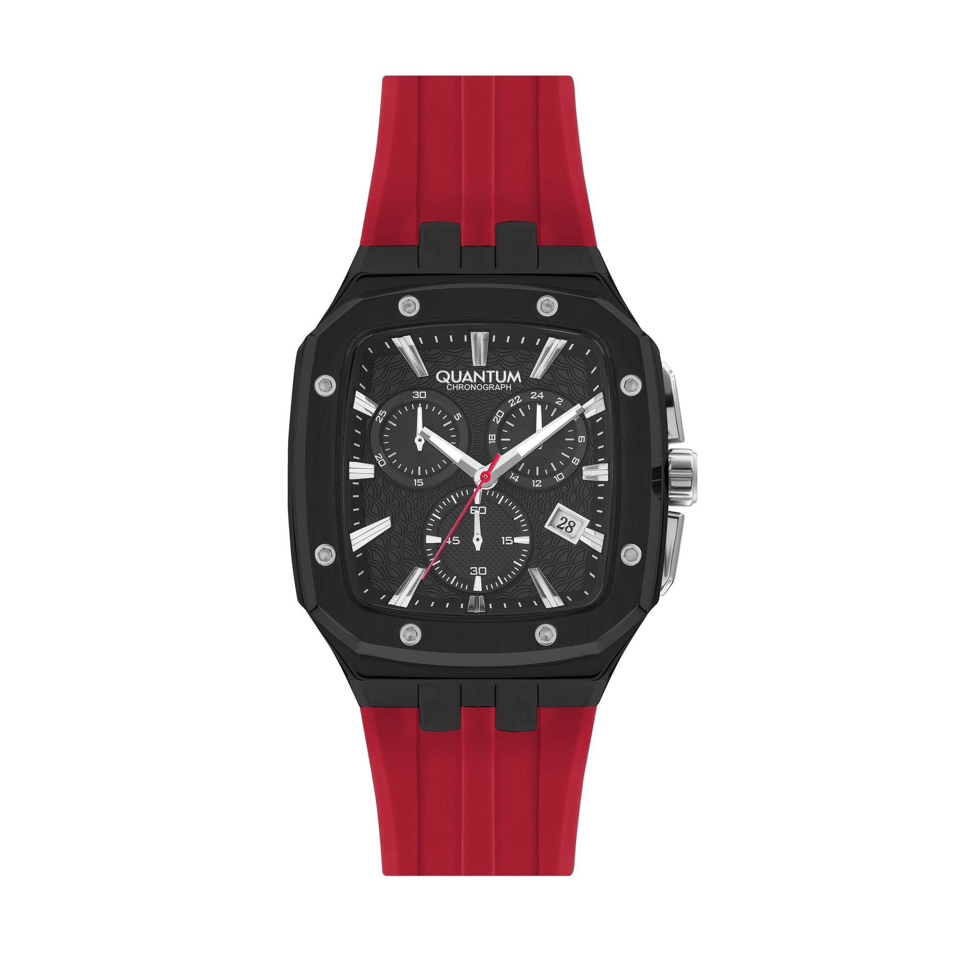 Quantum Men’s Black Dial Chronograph Watch – HNG1033.658 - Watch