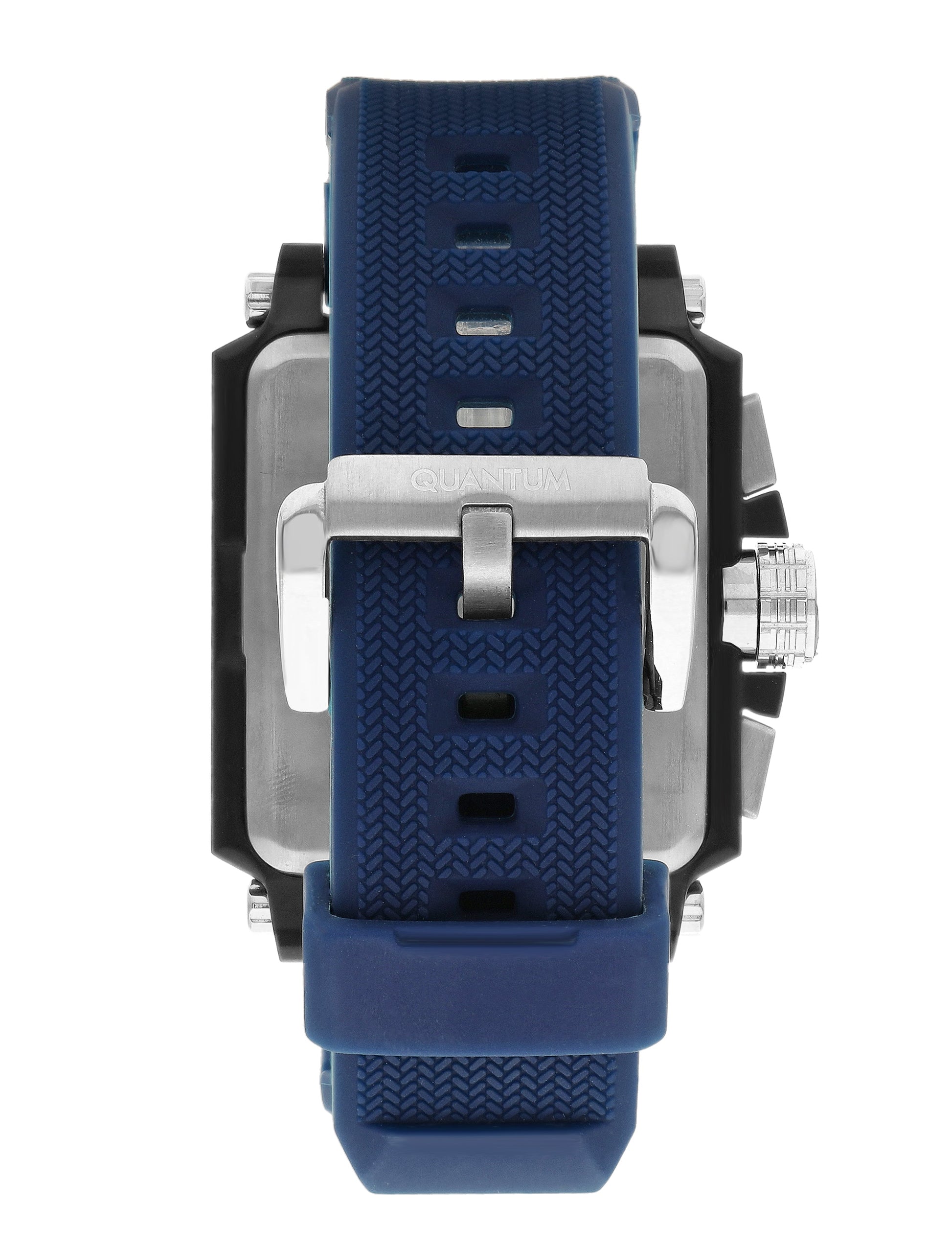 Quantum Men’s Blue Dial Silicone Strap Watch – HNG969.090 - Watch