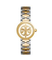 Tory Burch The Reva Dual Tone Stainless Steel Strap Women's Watch TBW4016