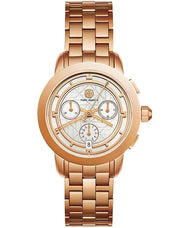 Tory Burch Classic Chronograph Rose Gold-Tone Women's Watch TBW1033